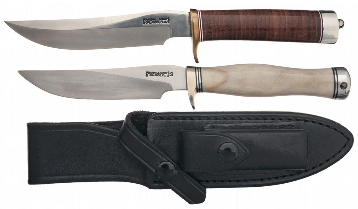 Two Randall Made Hunting Knives