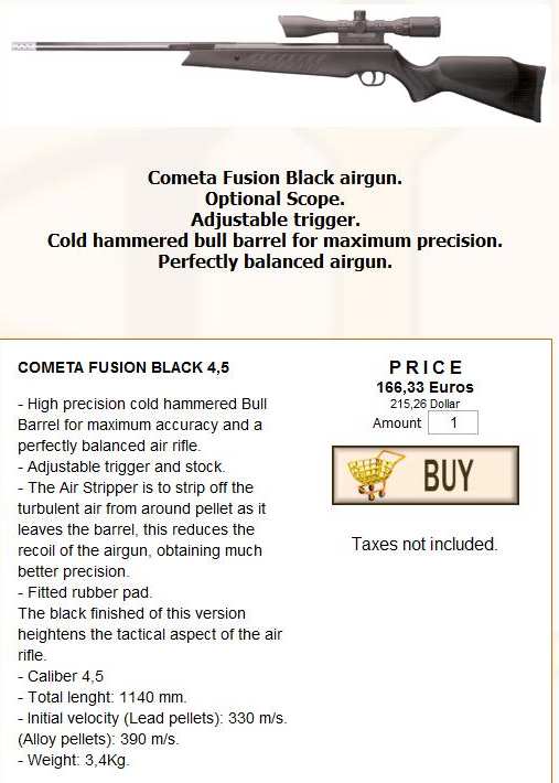 Cometa Fusion Black