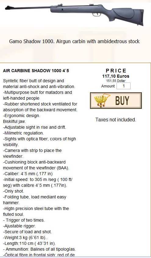 Gamo Carbin Shadow 1000
