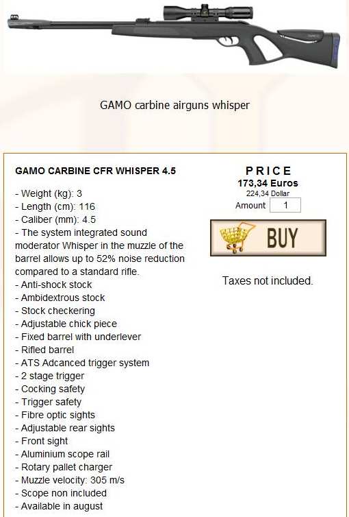 Gamo Carbine CFR Whisper