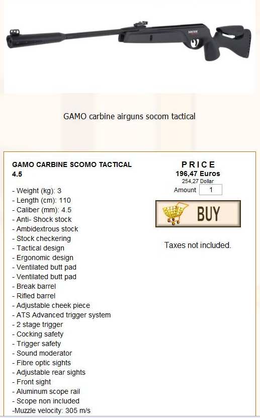 Gamo Carbine Socom Tactical
